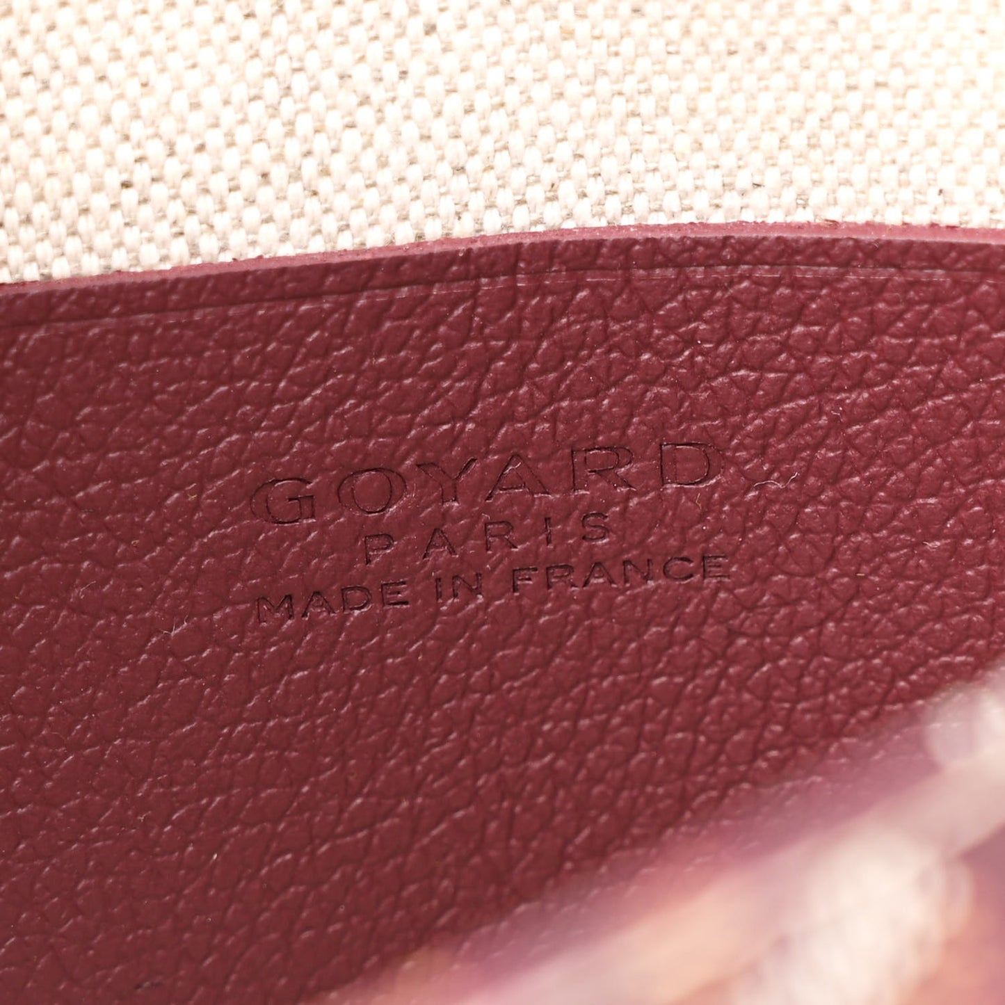 Goyardine Plumet Wallet Clutch Burgundy