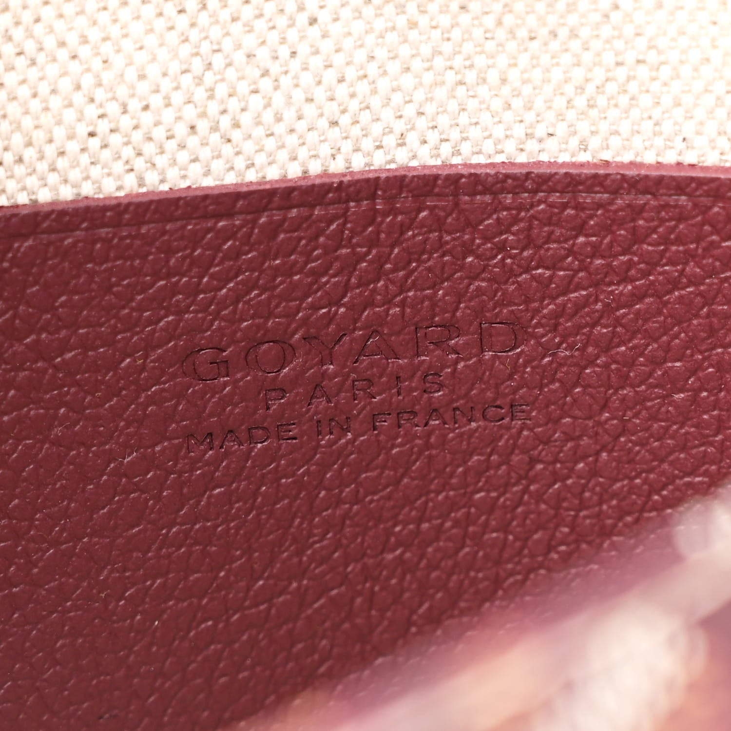 Goyard Goyardine Plumet Wallet Clutch Burgundy 7 of 10