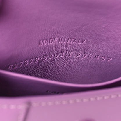 Balenciaga Shiny Box Calfskin Tonal B Hourglass Top Handle Bag Mini Lilac 7 of 10