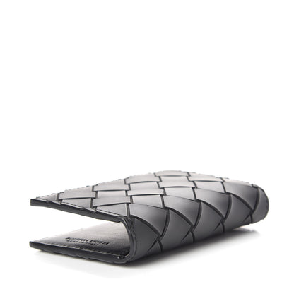 Bottega Veneta Nappa Maxi Intrecciato Bi-Fold Card Holder Black 3 of 8