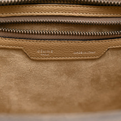 Celine Drummed Calfskin Micro Luggage Dune 6 of 11
