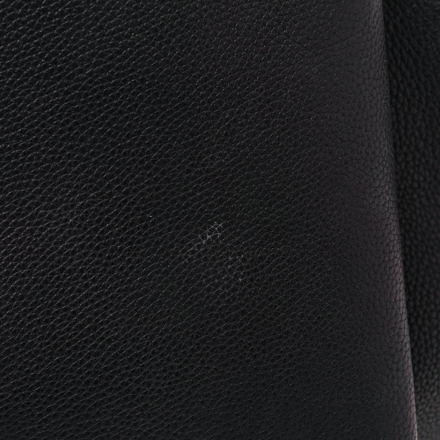 Baby Grained Calfskin Medium Tri-Fold Bag Black