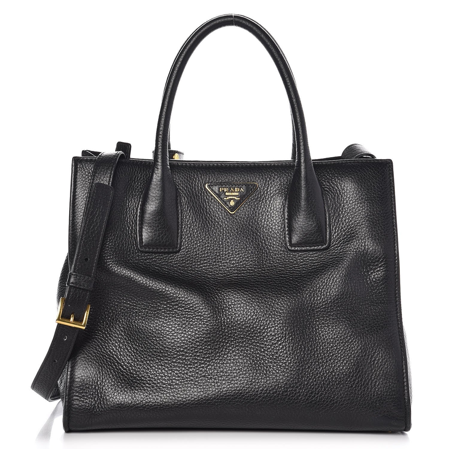Prada Vitello Daino Shopping Tote Nero Black 1 of 10