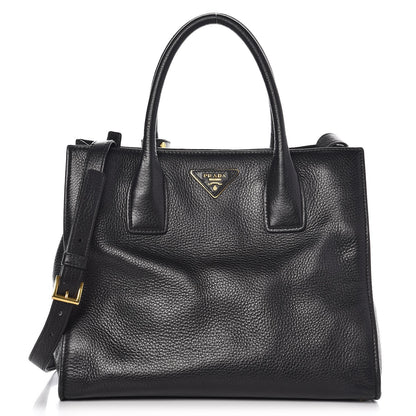 Prada Vitello Daino Shopping Tote Nero Black 1 of 10