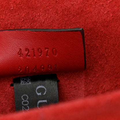 Gucci GG Supreme Monogram Suede Mini Dionysus Shoulder Bag Beige Ebony Vulcanic Red 7 of 11