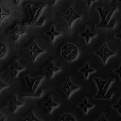 Louis Vuitton Lambskin Embossed Monogram Coussin MM Black 7 of 10