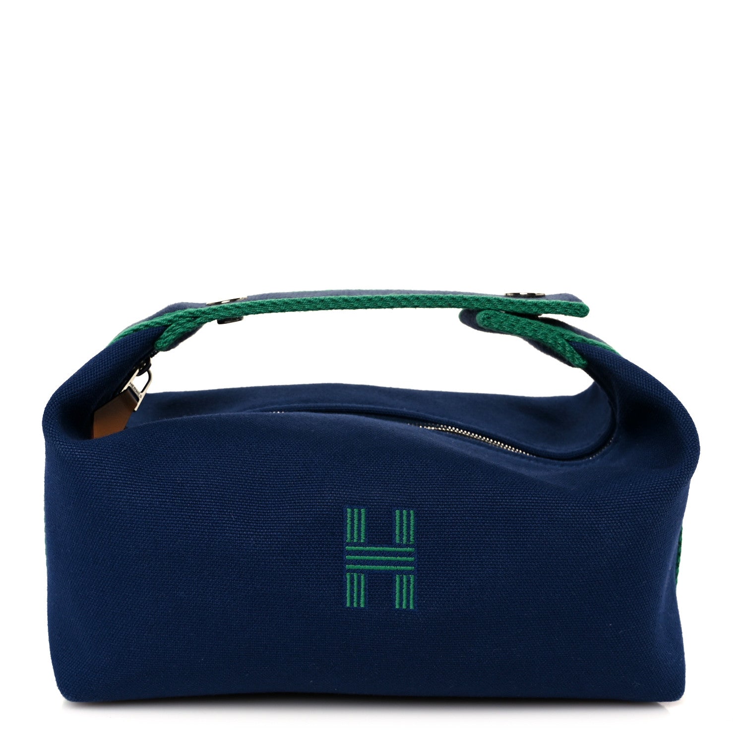 Hermes Canvas Small Bride-A-Brac Pouch Marine 1 of 9