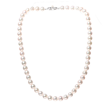 Mikimoto Sterling Silver Akoya Pearl 7.5mm-8mm Pearl Strand Necklace 17 3 of 6