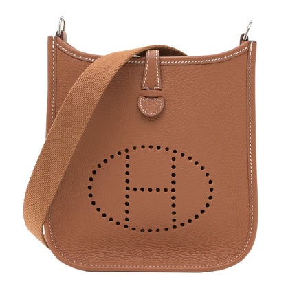 Hermes Taurillon Clemence Evelyne TPM Gold 1 of 9