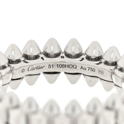 Cartier 18K White Gold SM Clash De Cartier Ring 51 5.75 4 of 4