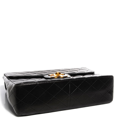 Chanel Lambskin Quilted Jumbo Flap Black 4 of 8