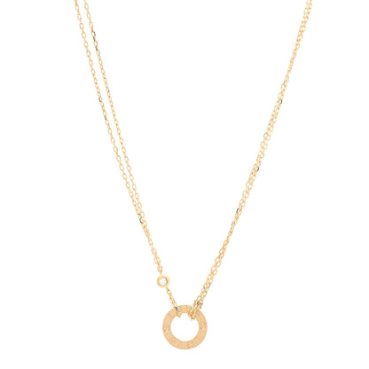 Cartier 18K Yellow Gold 2 Diamond LOVE Necklace 1 of 5