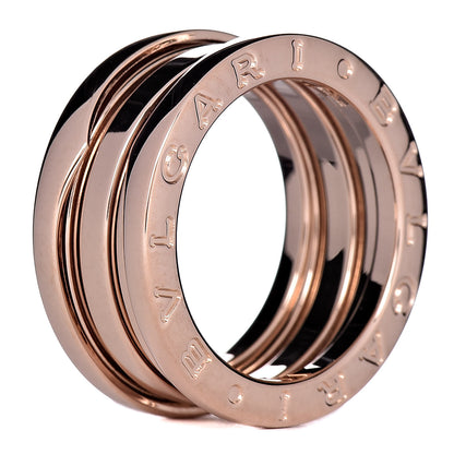 Bulgari 18K Rose Gold B.Zero1 Three-Band Ring 50 5.25 5 of 5