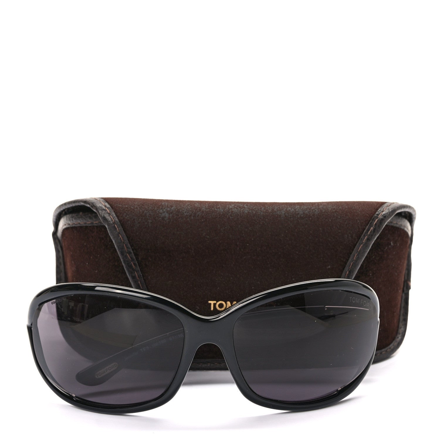 Tom Ford Acetate Jennifer Sunglasses TF8 Black 8 of 8