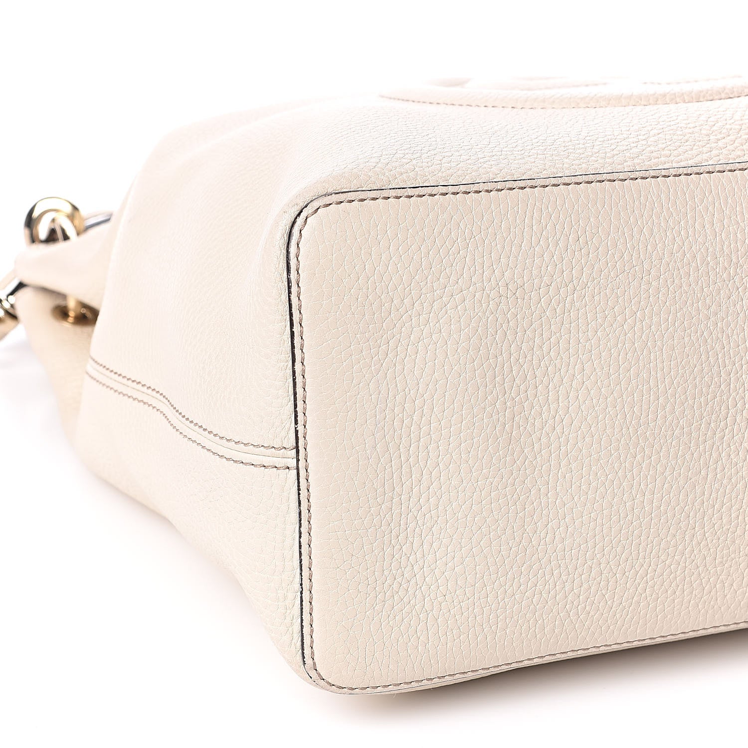 Gucci Pebbled Calfskin Large Soho Hobo Off White 9 of 11