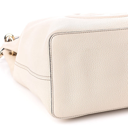 Gucci Pebbled Calfskin Large Soho Hobo Off White 9 of 11