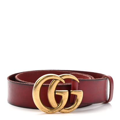 Gucci Faded Calfskin Double G 40mm Belt 90 36 Red 1 of 6