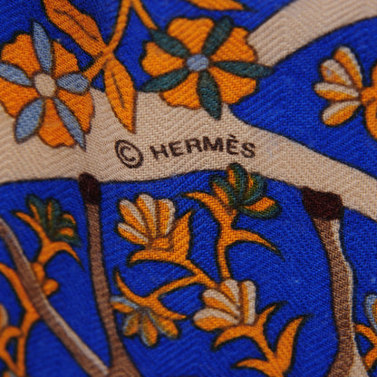 Hermes Cashmere Silk L'Arbre De Vie Shawl 140 4 of 8
