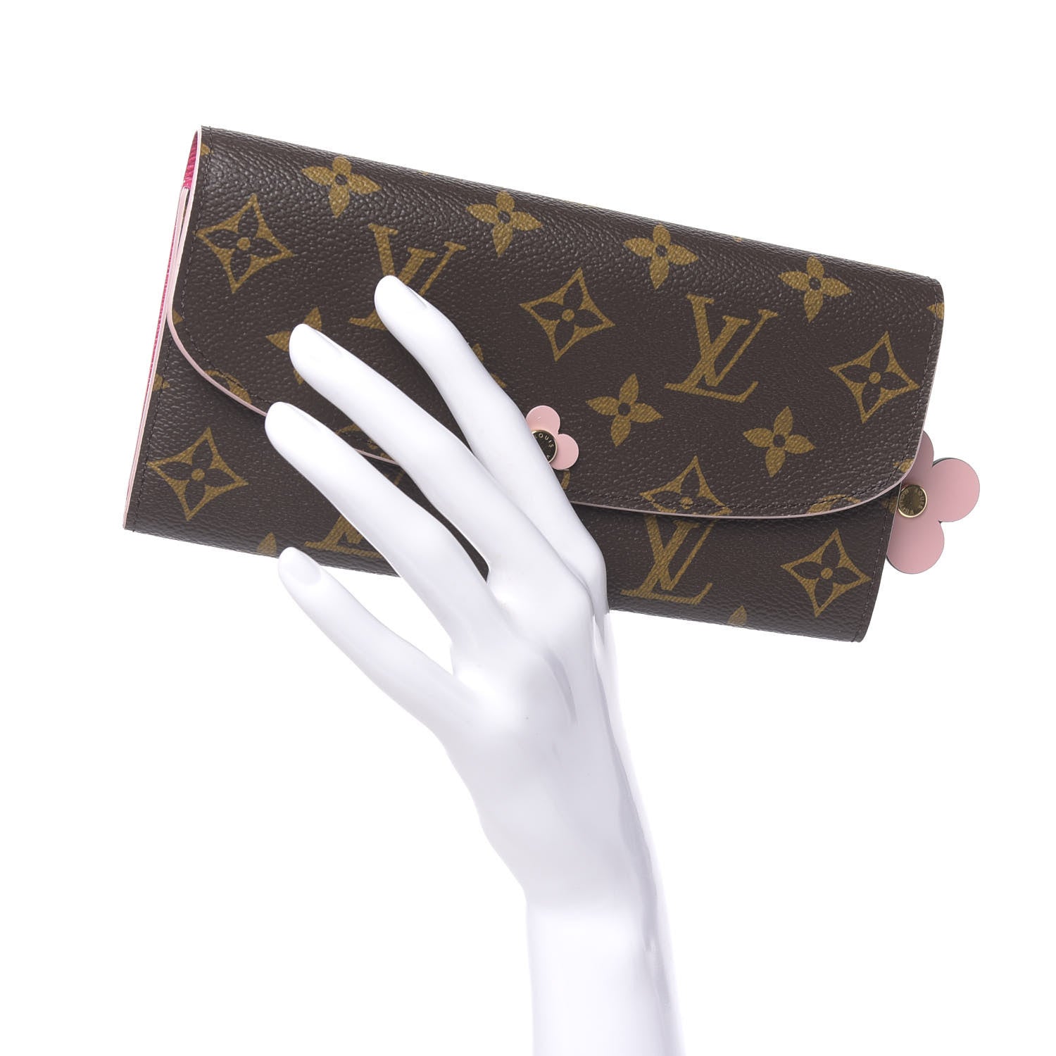 Louis Vuitton Monogram Bloom Flower Emilie Wallet 2 of 7