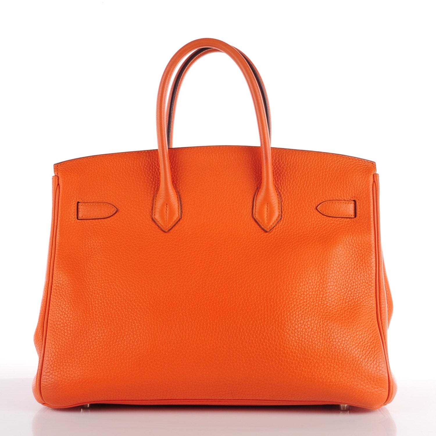 Hermes Taurillon Clemence Birkin 35 Orange 5 of 27