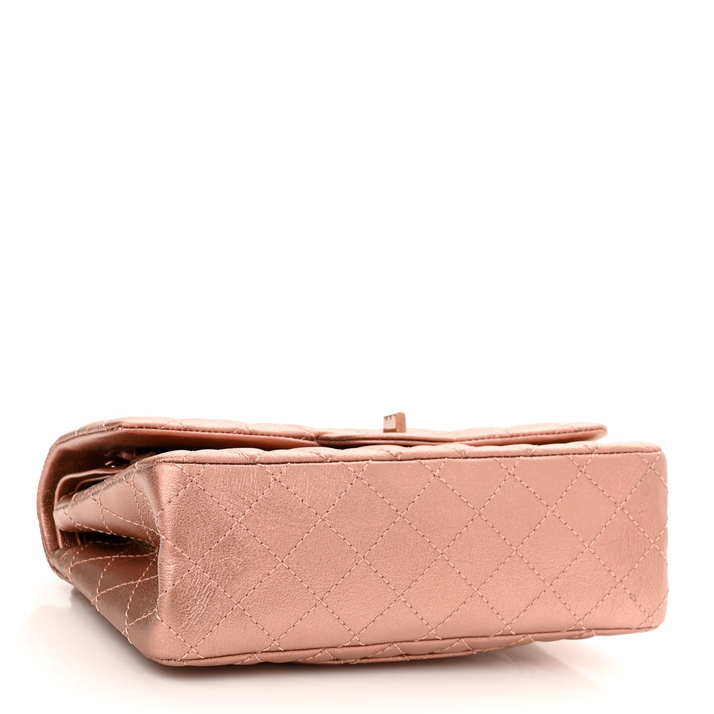 Metallic Grained Calfskin Quilted 2.55 Reissue 225 Flap Copper Pink