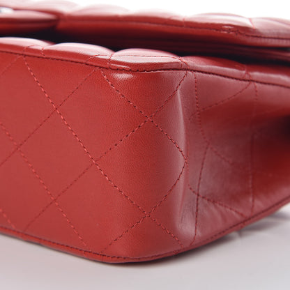 Chanel Lambskin Quilted Medium Double Flap Red 9 of 9