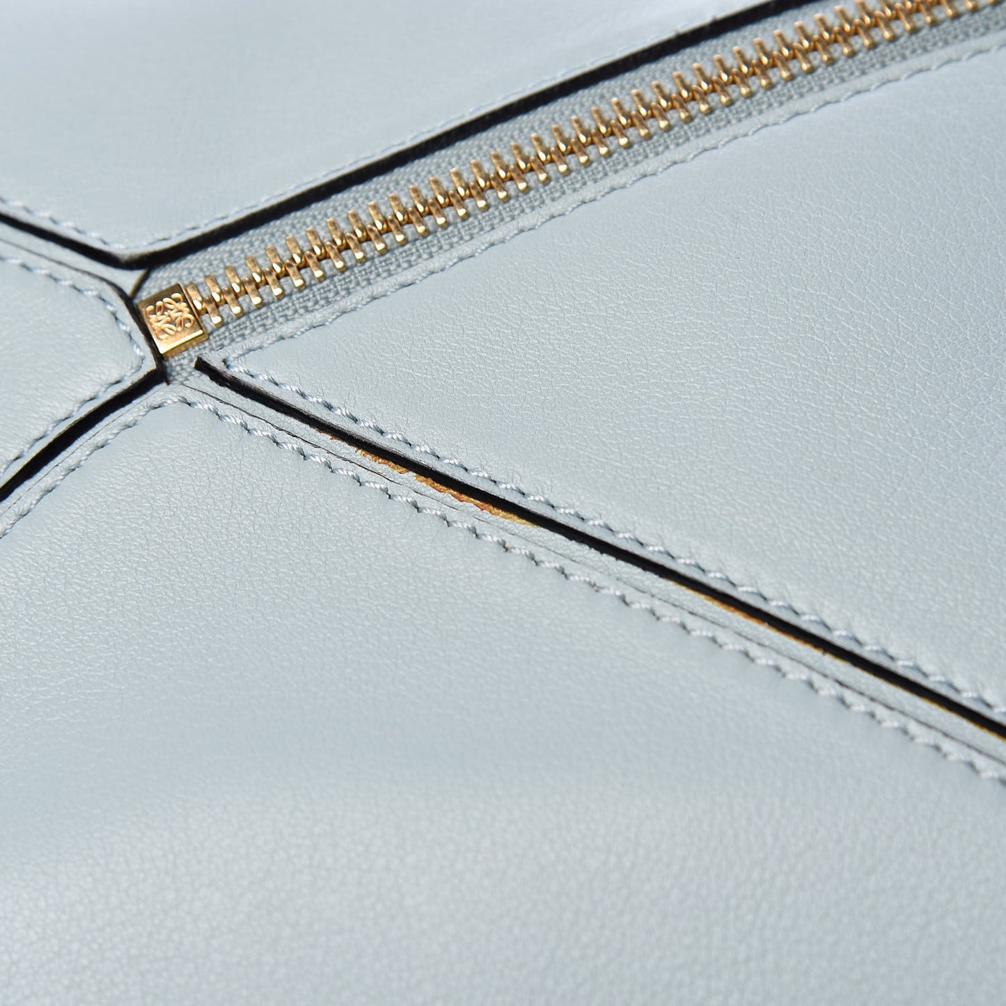 Calfskin Small Puzzle Bag Light Blue