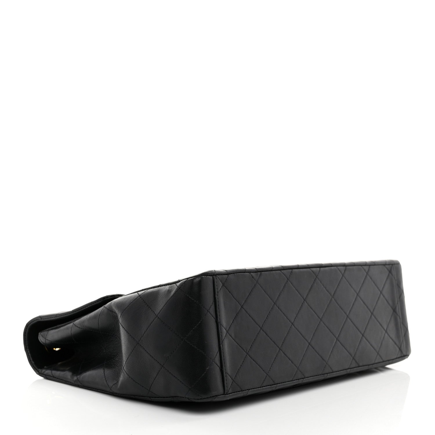 Chanel Lambskin Quilted XL Jumbo Single Flap Black 4 of 11