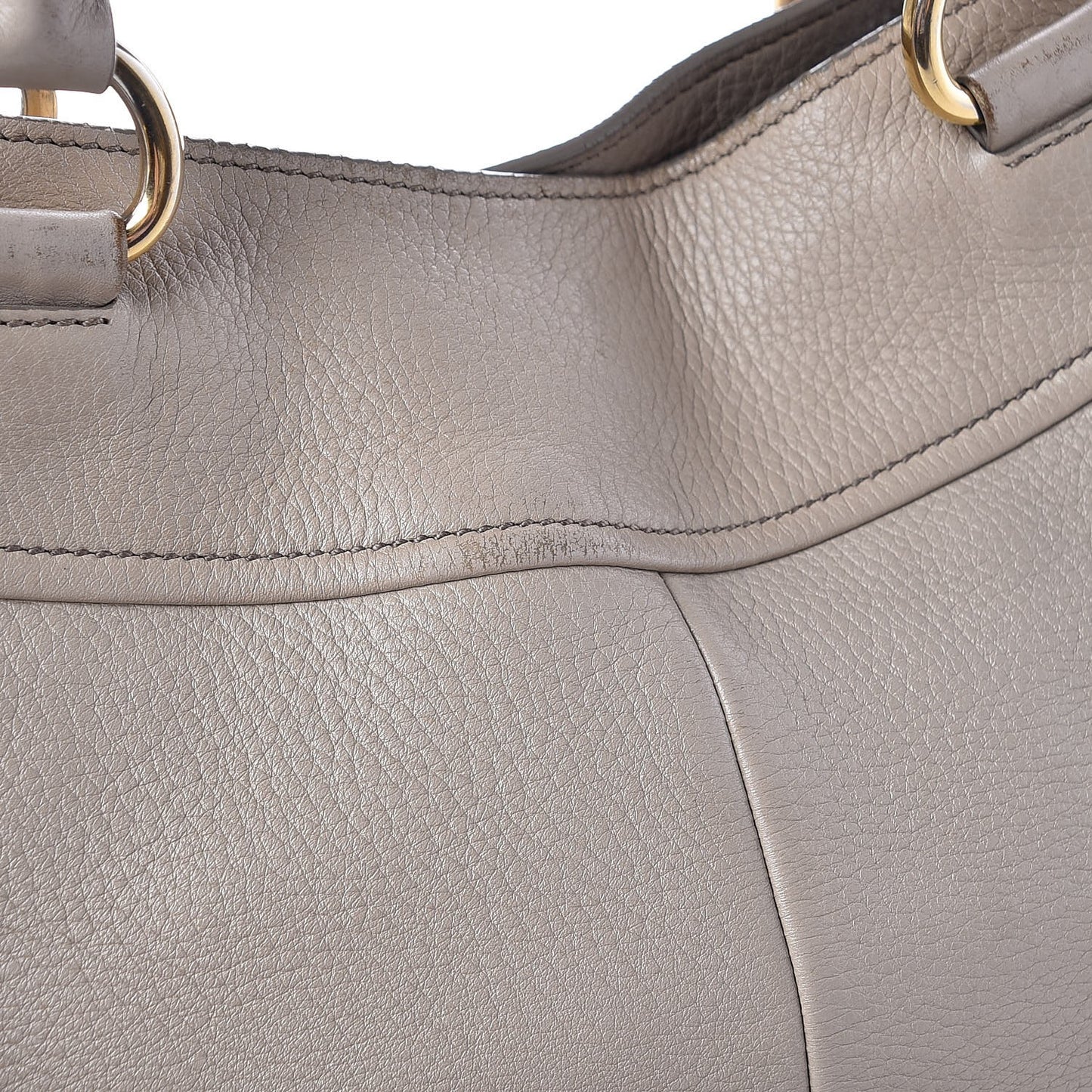 Vitello Daino Shoulder Bag Grey
