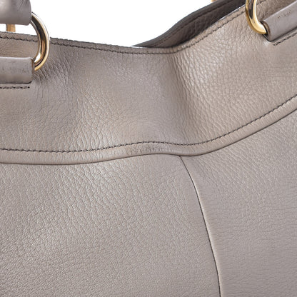 Prada Vitello Daino Shoulder Bag Grey 14 of 21