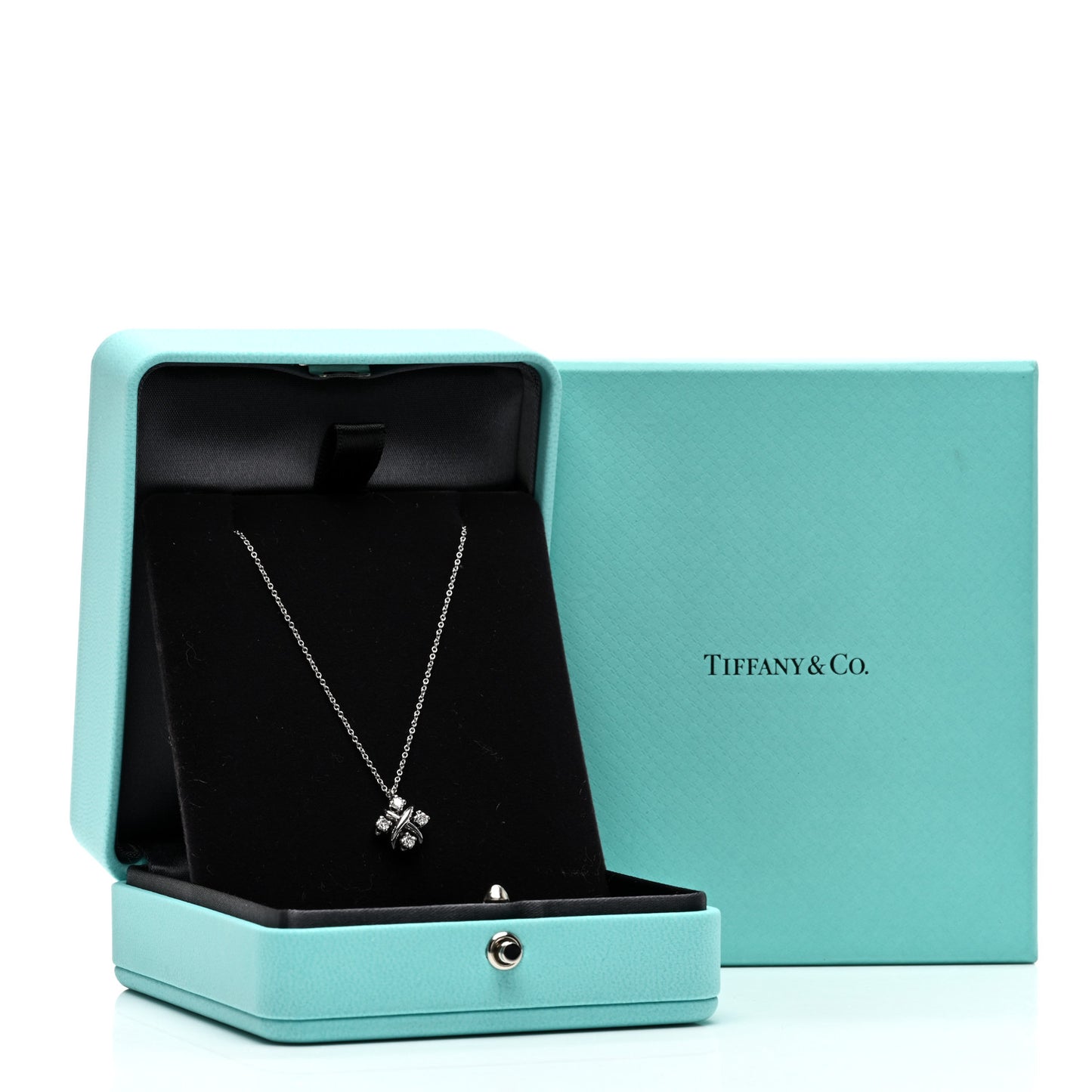 Platinum Diamond Schlumberger Lynn Pendant Necklace