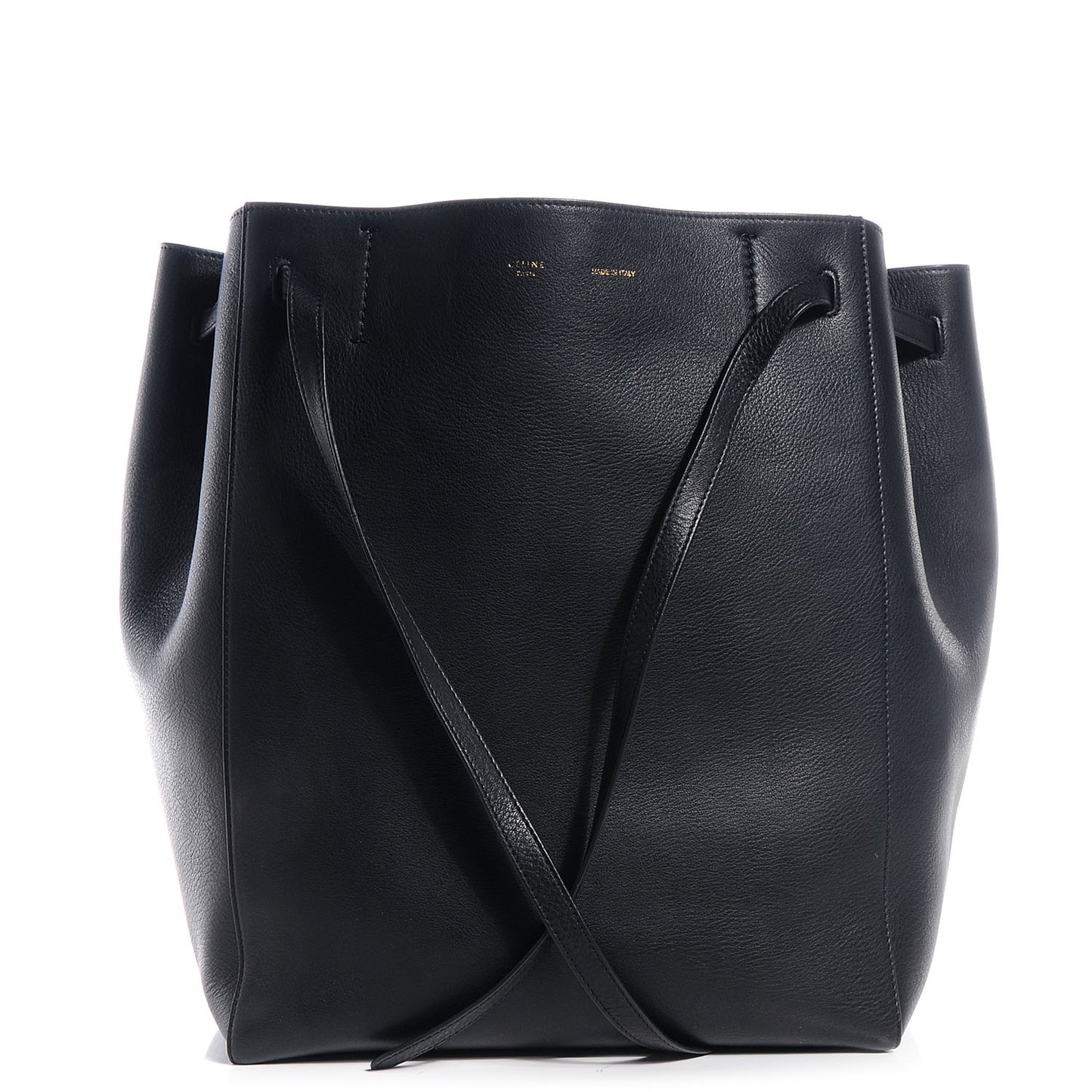 Soft Grained Calfskin Medium Cabas Phantom Black