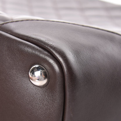 Chanel Calfskin Quilted Large Cambon Tote Brown 10 of 24