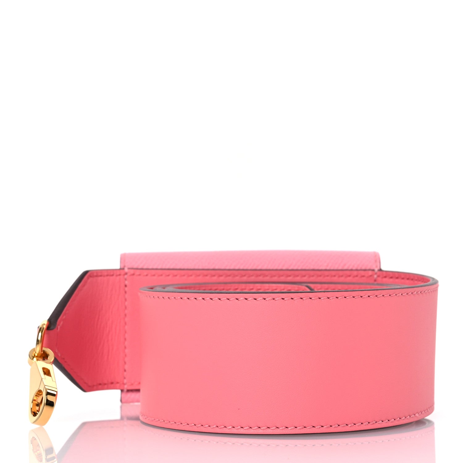 Hermes Swift Epsom Pocket Kelly Shoulder Strap Rose Azalee Rose Confetti 2 of 6