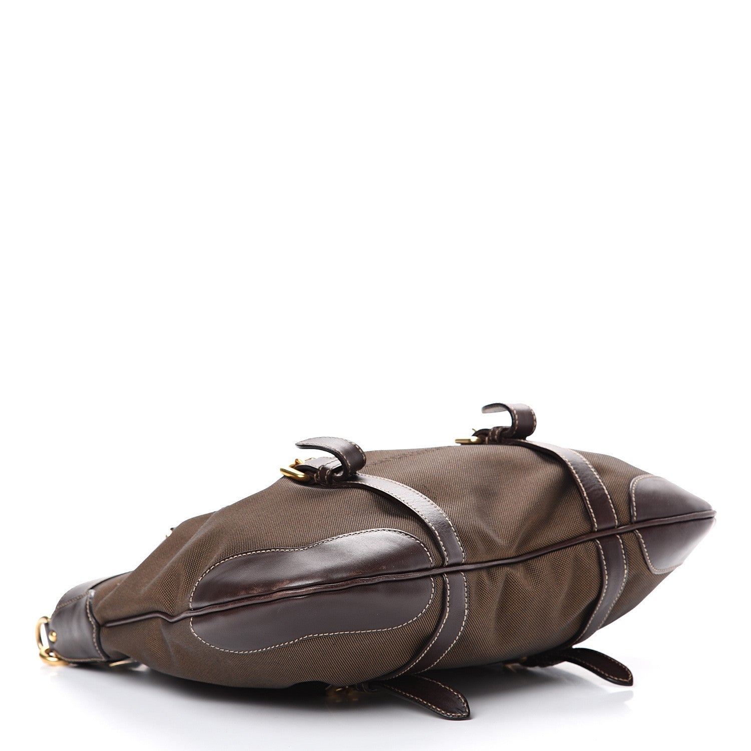 Prada Jacquard Logo Tote Brown 3 of 14