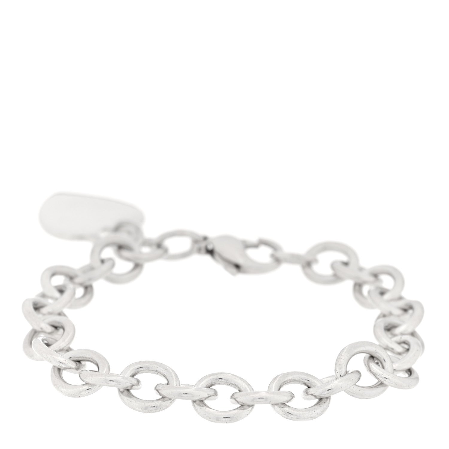 Tiffany Sterling Silver Heart Tag Charm Bracelet 2 of 4