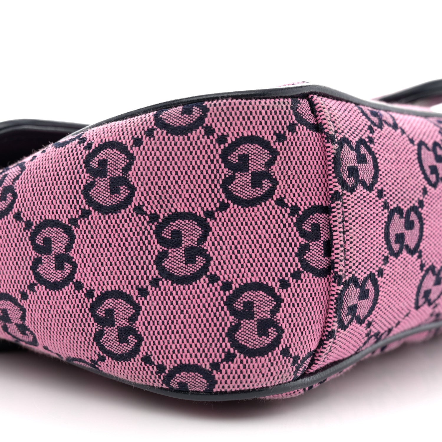 Gucci Monogram Multicolor Matelasse Diagonal Small GG Marmont Shoulder Bag Pink Blue 9 of 10