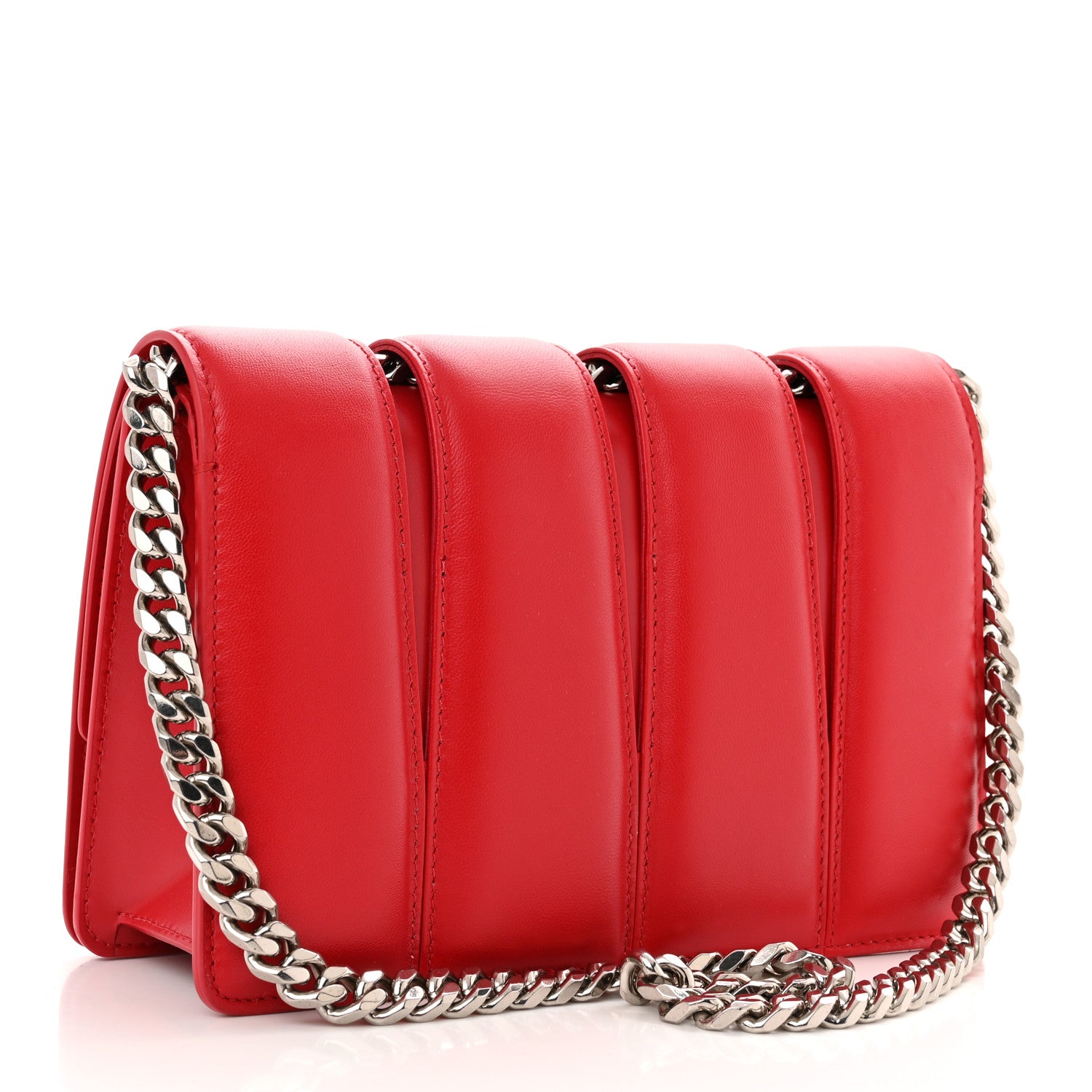 Alexander McQueen Calfskin Small Slash Bag Welsh Red 3 of 10