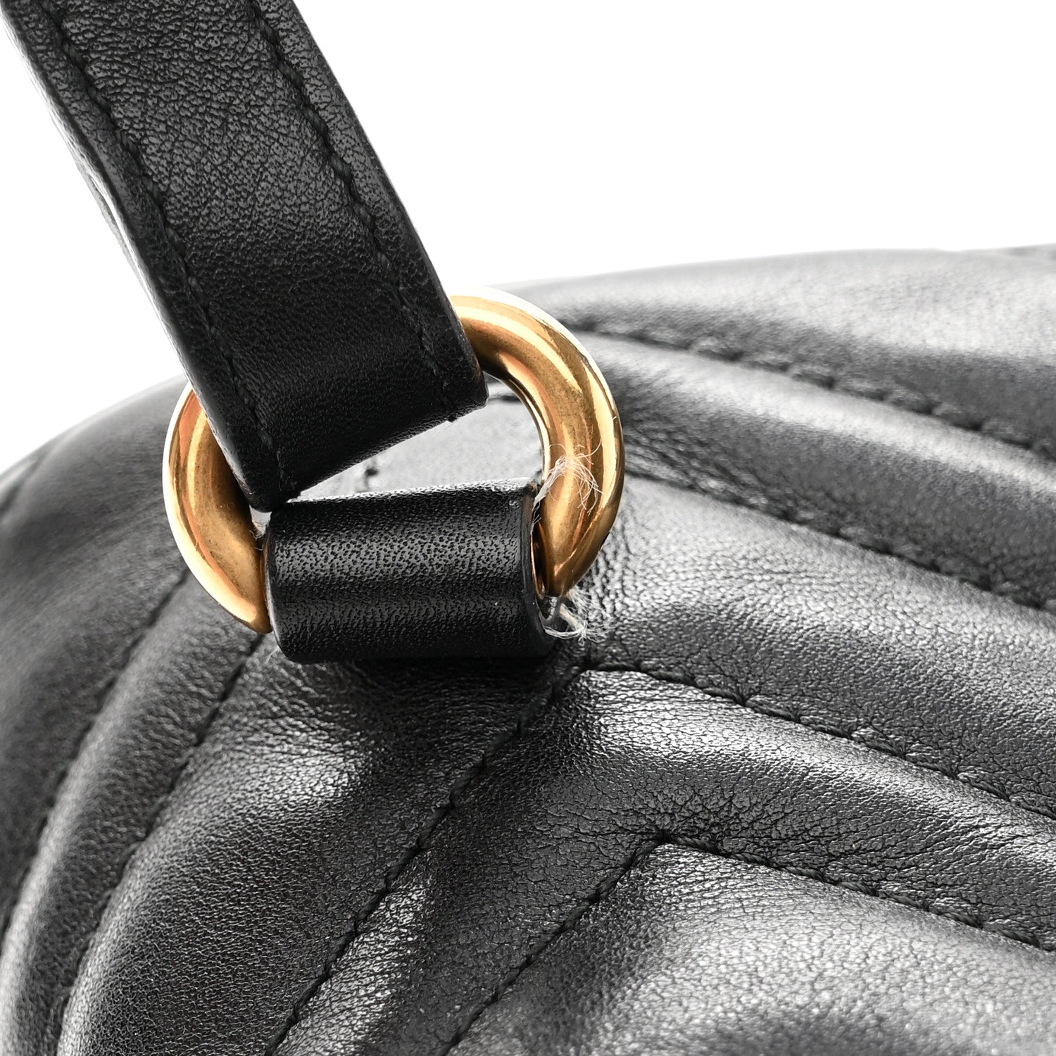 Gucci Calfskin Matelasse GG Marmont Flap Backpack Black 15 of 16