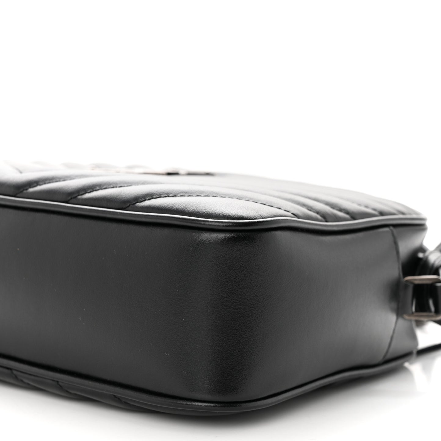 Calfskin Matelasse Monogram Lou Camera Bag Black