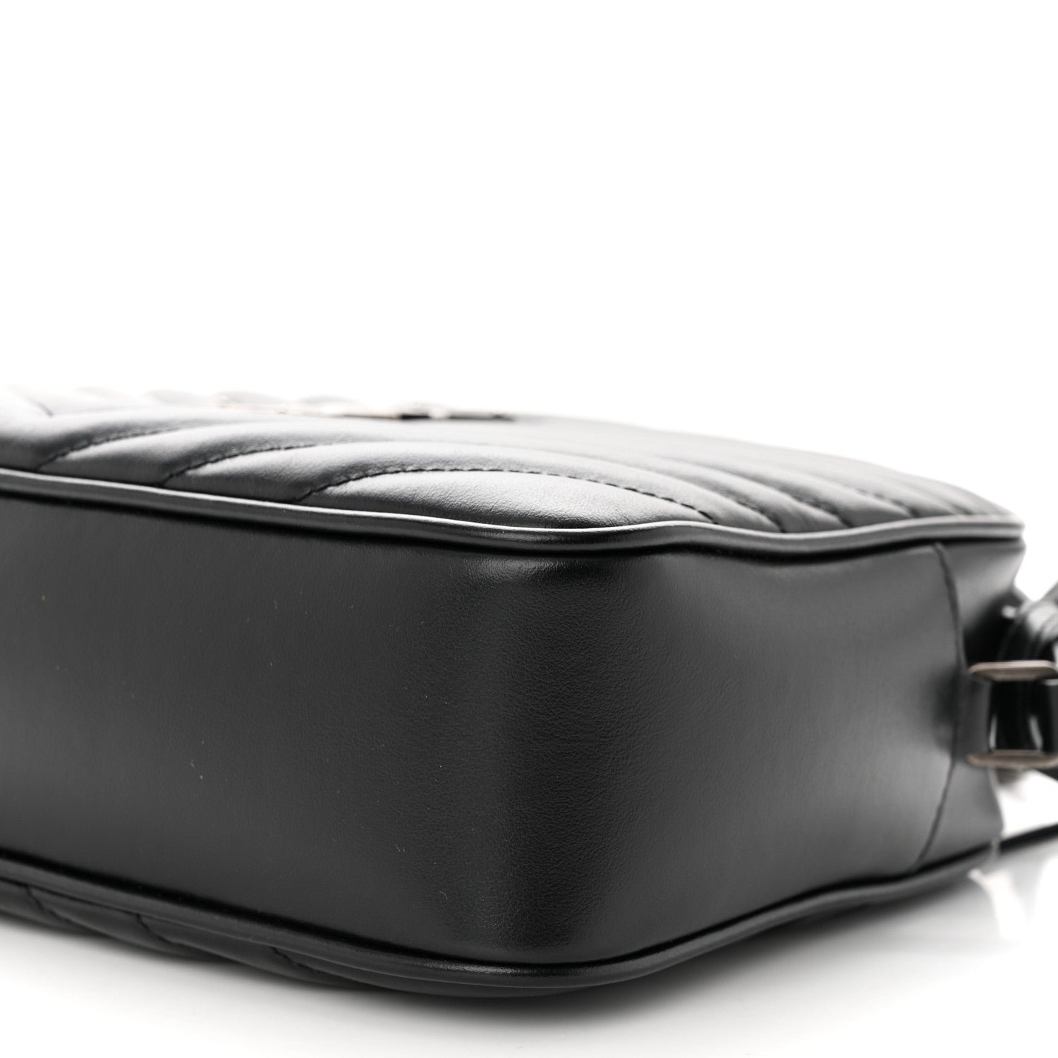 Saint Laurent Calfskin Matelasse Monogram Lou Camera Bag Black 10 of 12
