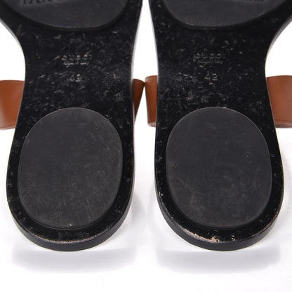 Gucci Calfskin GG Marmont Thong Sandals 42 Cognac 12 of 13