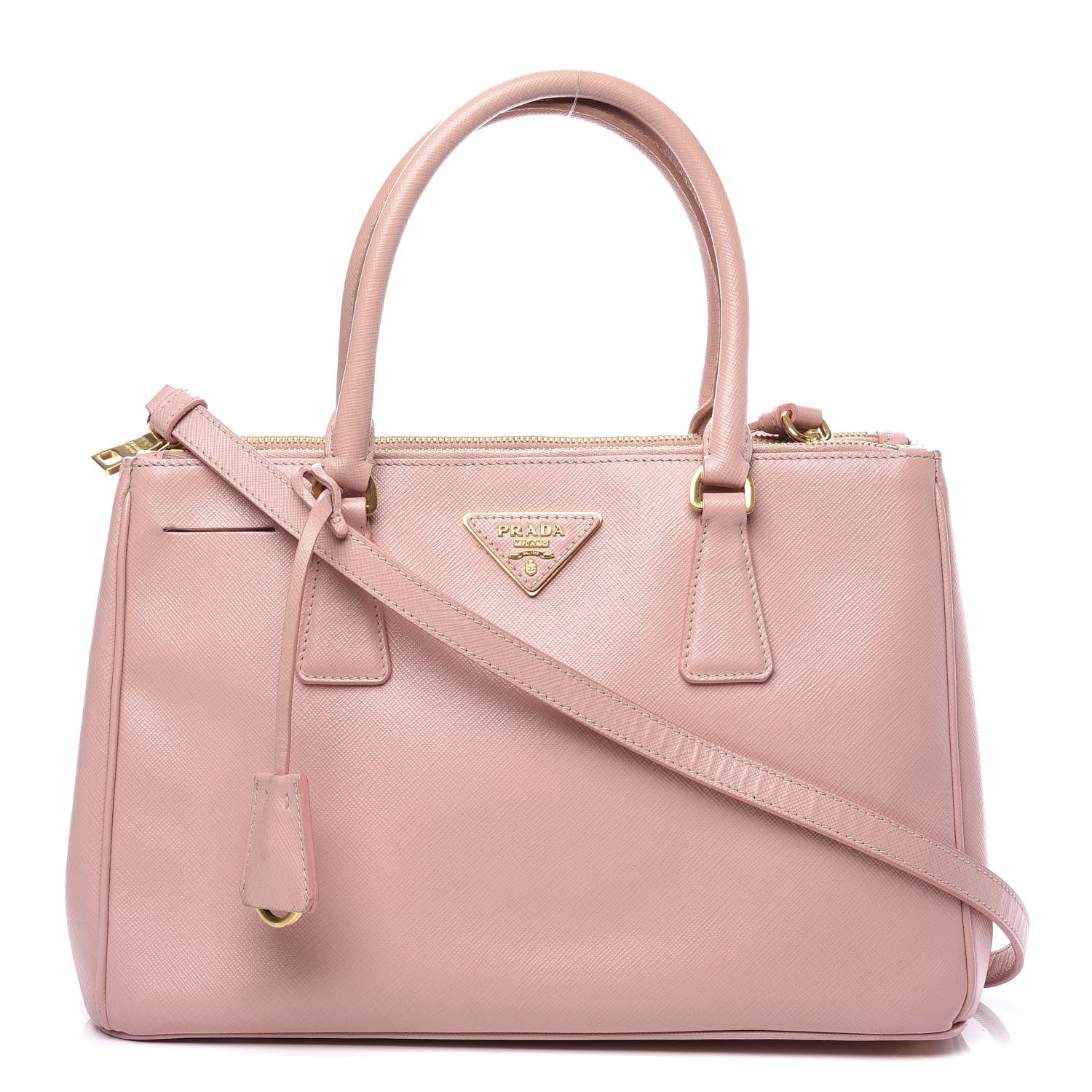 Prada Saffiano Small Galleria Double Zip Tote Orchidea 1 of 11