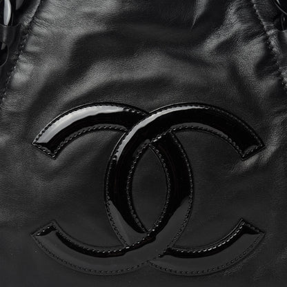 Chanel Calfskin Modern Chain Rhodoid East West Tote Black 8 of 14