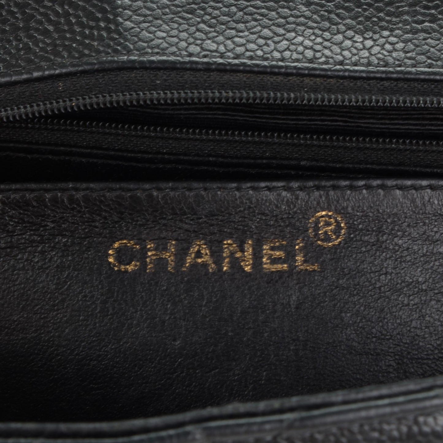 Caviar Quilted Jumbo Single Flap Black