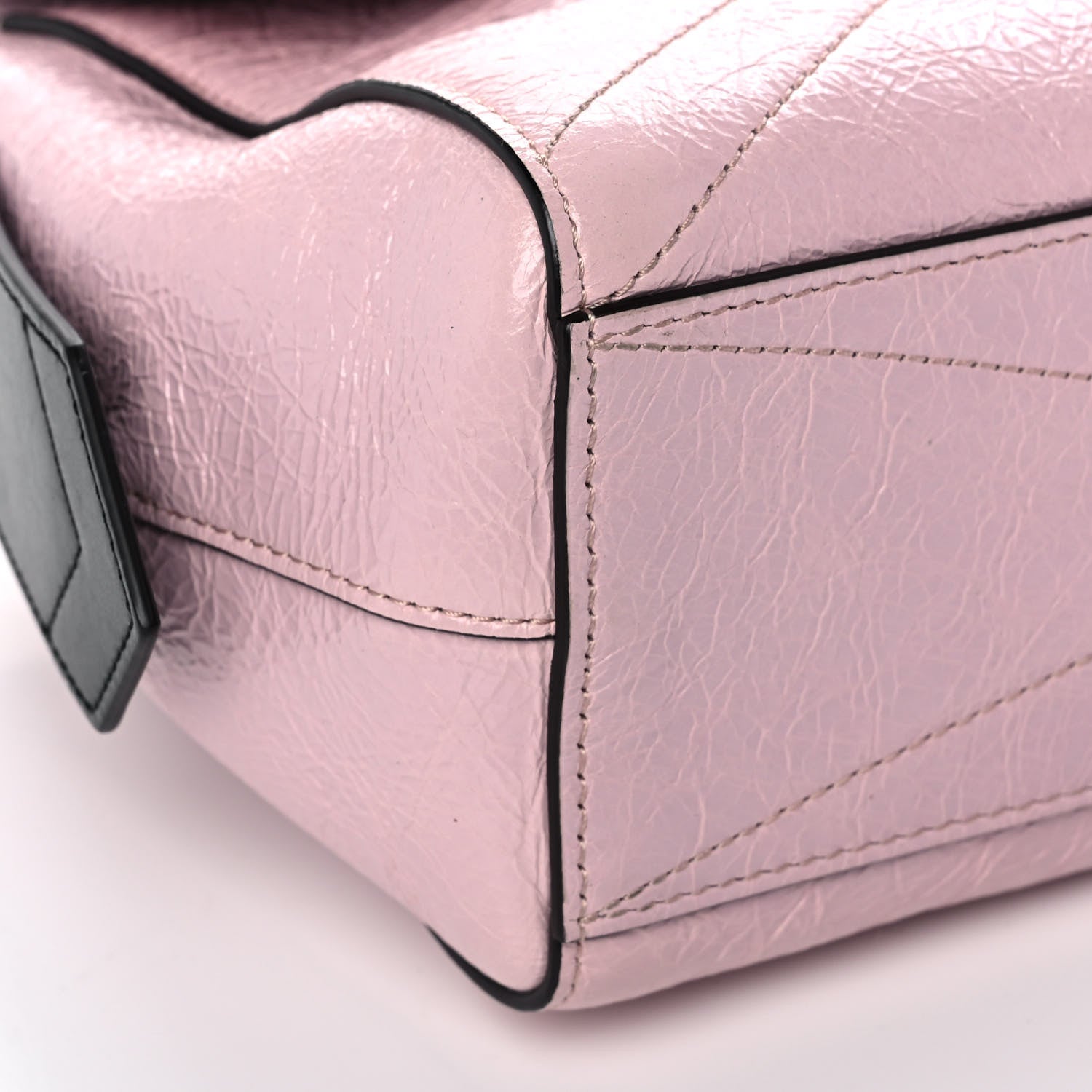 Givenchy Creased Patent Calfskin Small ID Flap Pink 8 of 9