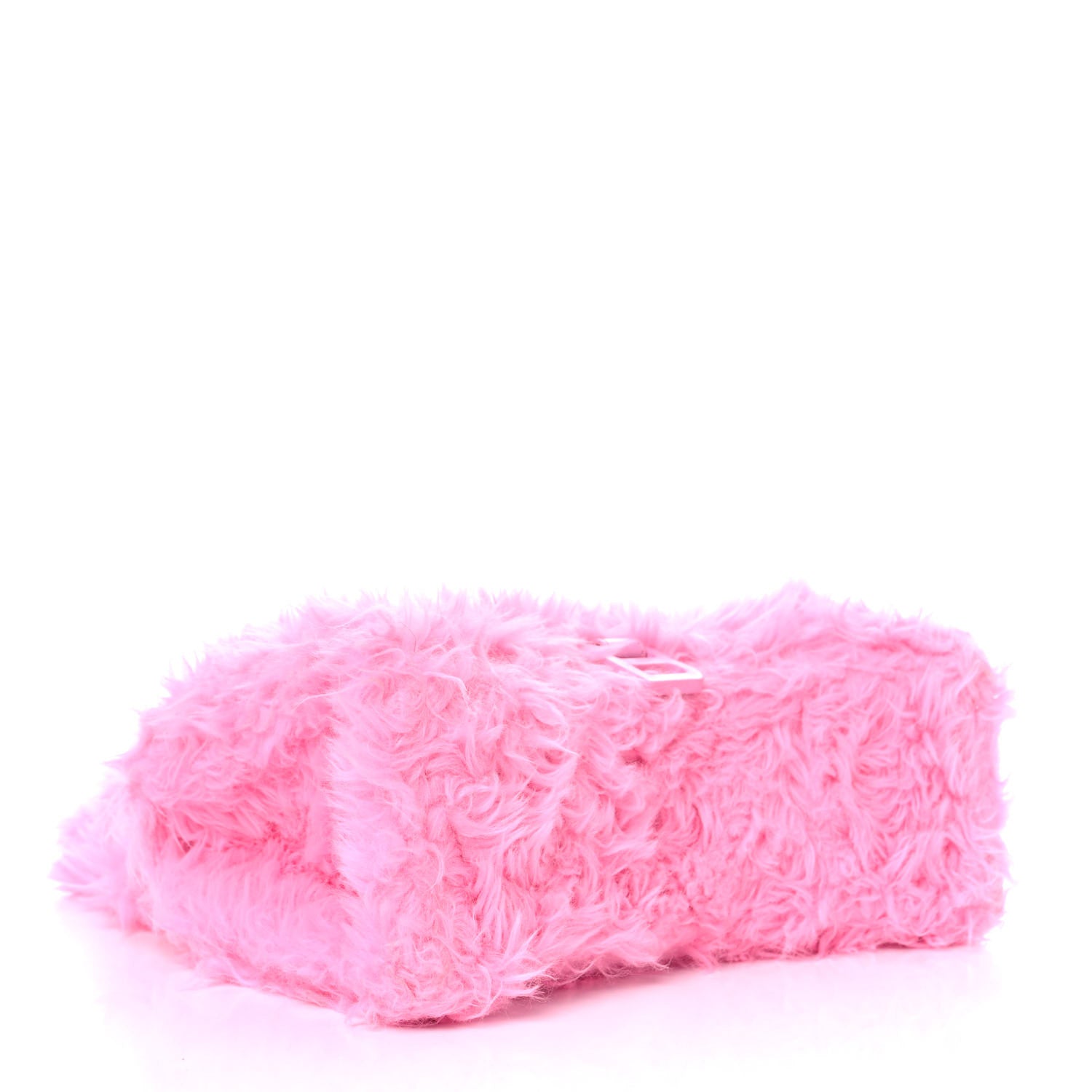 Balenciaga Faux Fur Medium Fluffy Hourglass Top Handle Bag Pink 4 of 9