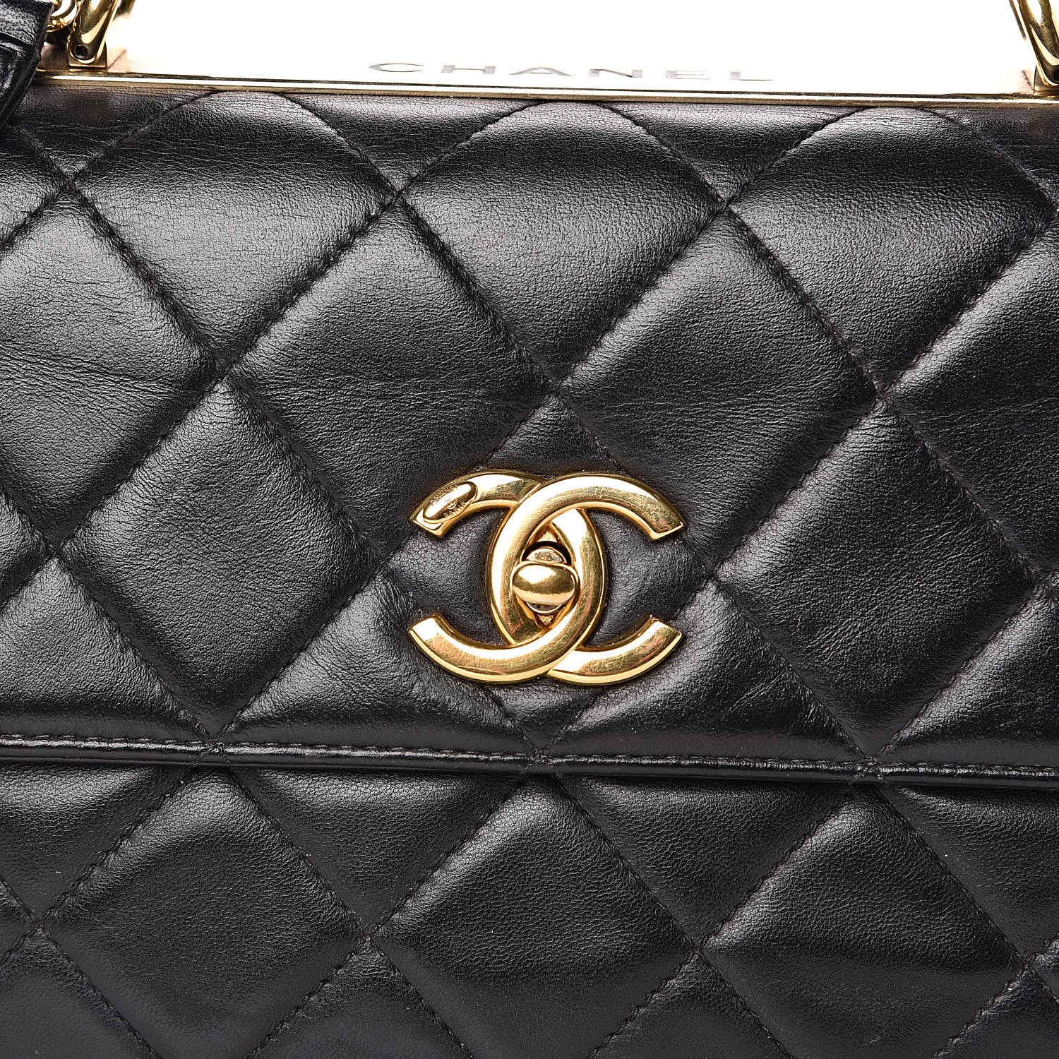 Chanel Lambskin Quilted Small Trendy CC Dual Handle Flap Bag Black 15 of 17