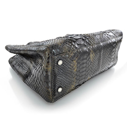 Chanel Python Cerf Shopper Tote 4 of 9