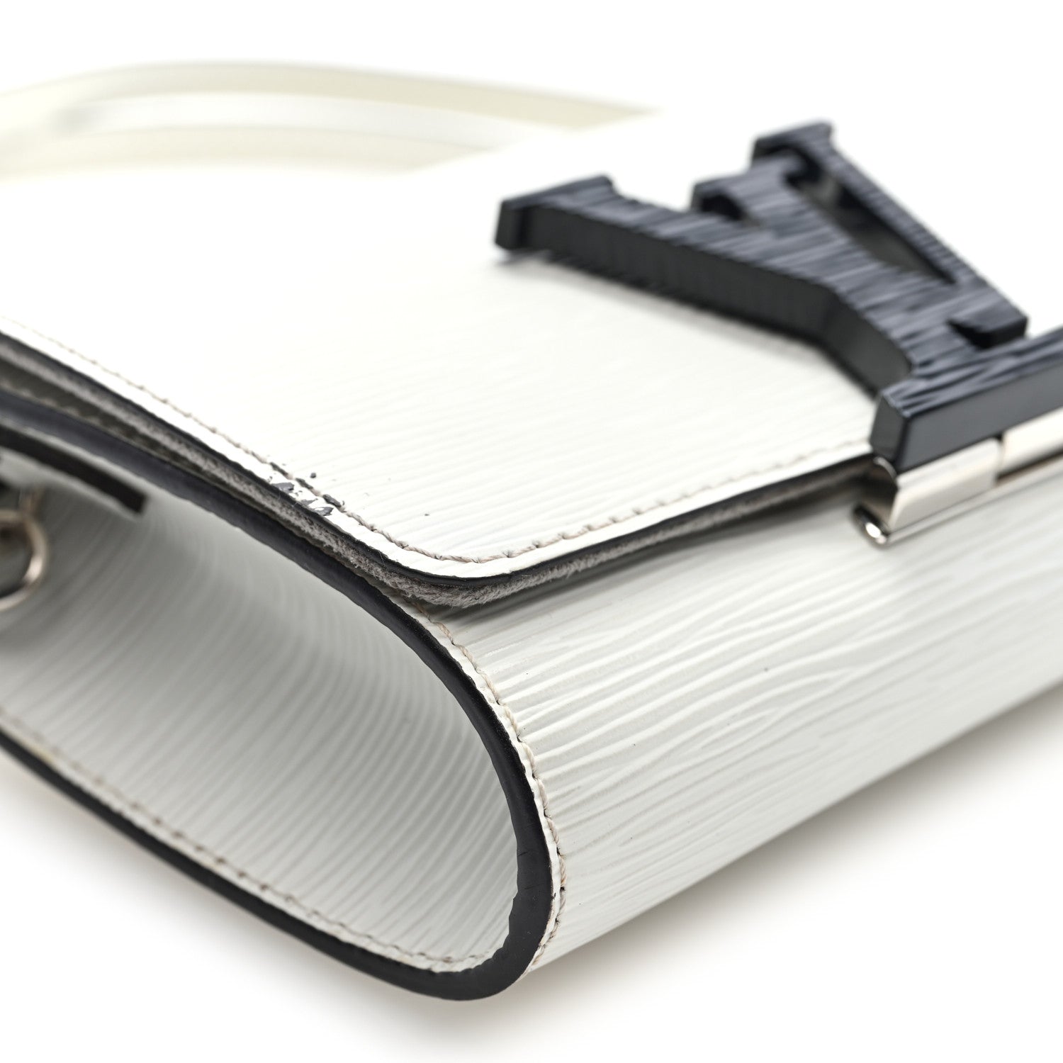 Louis Vuitton Epi Louise PM White 8 of 9